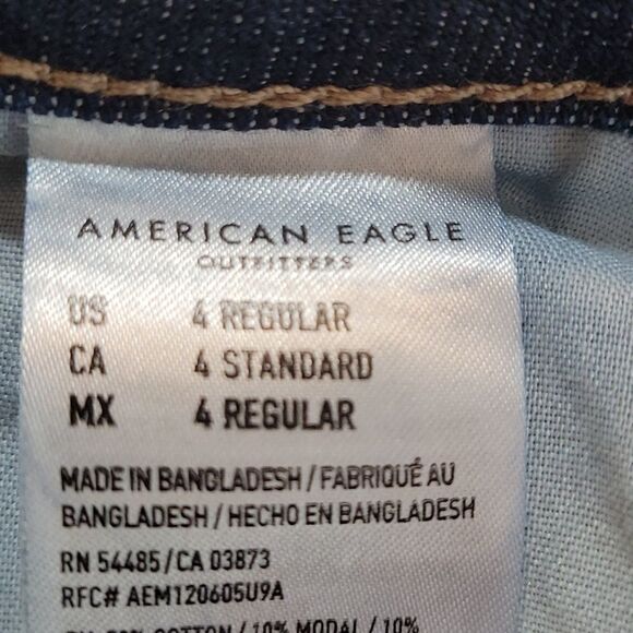 American Eagle jeans size 4 tomgirl good pre-owned condition - Picture 8 of 8